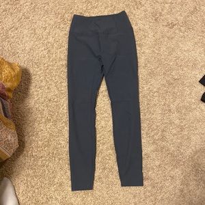 grey ribbed leggings